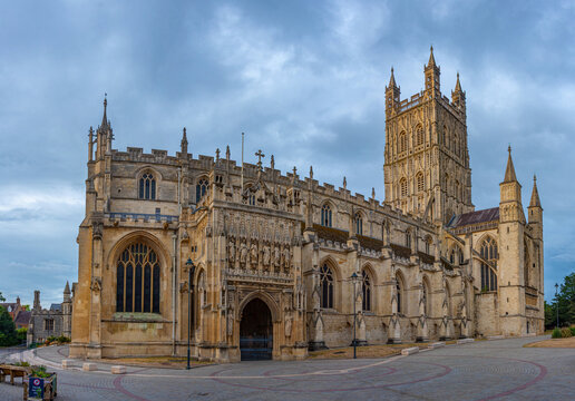 Panorama view of Gloucester cathedral in England