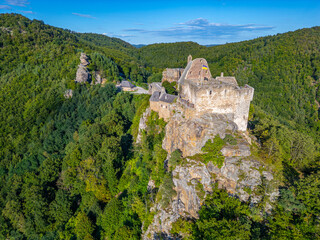Fototapeta premium Summer day at Aggstein Castle in Austria