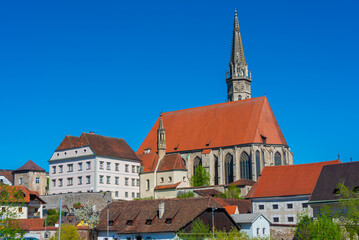 Obraz premium Parish Church of Saints Giles and Coloman in Austrian town Steyr