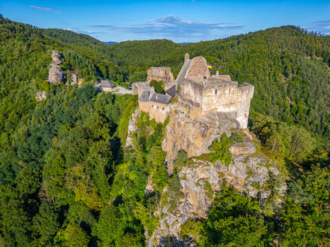 Summer day at Aggstein Castle in Austria
