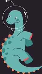 Dinosaur Space Suit Weightless Helmet © wooster