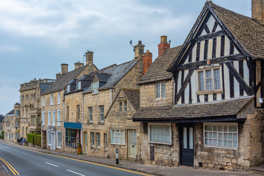 Historical houses of the Cotswolds region at Painswick, England