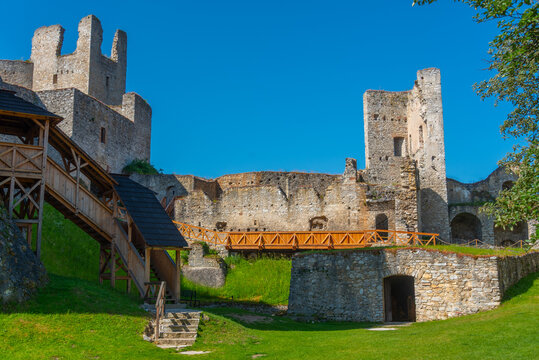Rabi castle in Czech republic during a sunny day