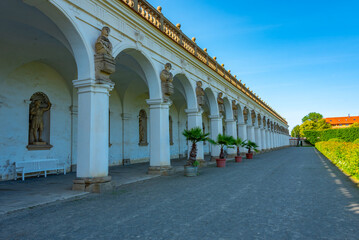 Obraz premium Colonnade of Flower garden at Kromeriz, Czech republic