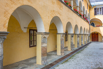 Naklejka premium Summer day at millstatt monastery in Austria