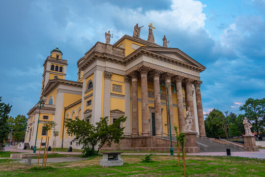 Sunset view of Cathedral Basilica of St. John the Apostle at Ege