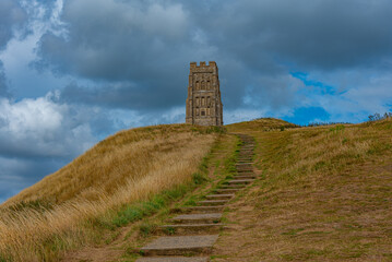 Glastonbury Tor during a sunny day in England © dudlajzov