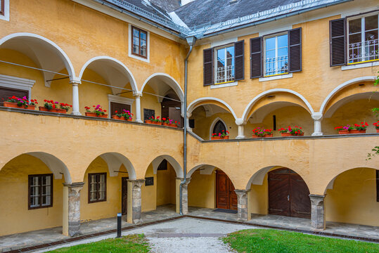 Summer day at millstatt monastery in Austria