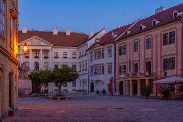 Fototapeta premium Sunrise view of Fo ter in Sopron, Hungary