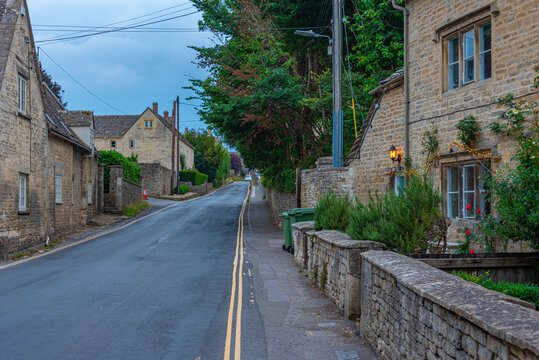 Historical houses in English town Bibury
