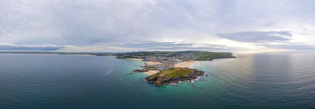 Panorama view of St.Ives in England