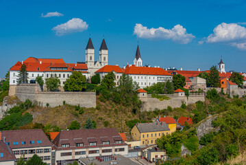 Obraz premium Veszprem castle viewed during a sunny day, Hungary
