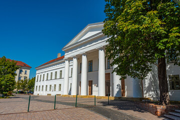 Obraz premium Town hall in Hungarian town Szekszard