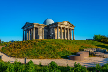 Obraz premium Royal observatory at Calton hill in Edinburgh, Scotland