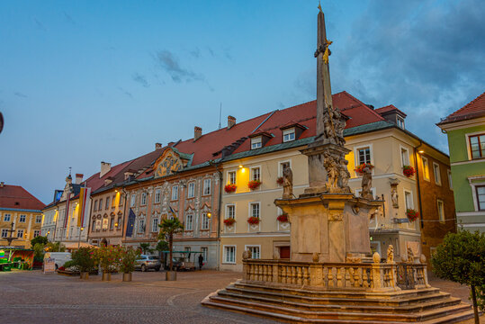 Hauptplatz square at St. Veit an der Glan in Austria