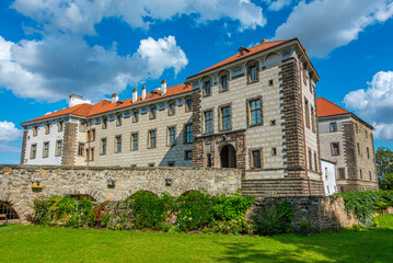 Summer day at Nelahozeves castle in Czech republic