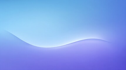 Naklejka premium Soft Gradient Waves in Blue and Purple Tones Creating a Serene and Calm Background for Visual Projects