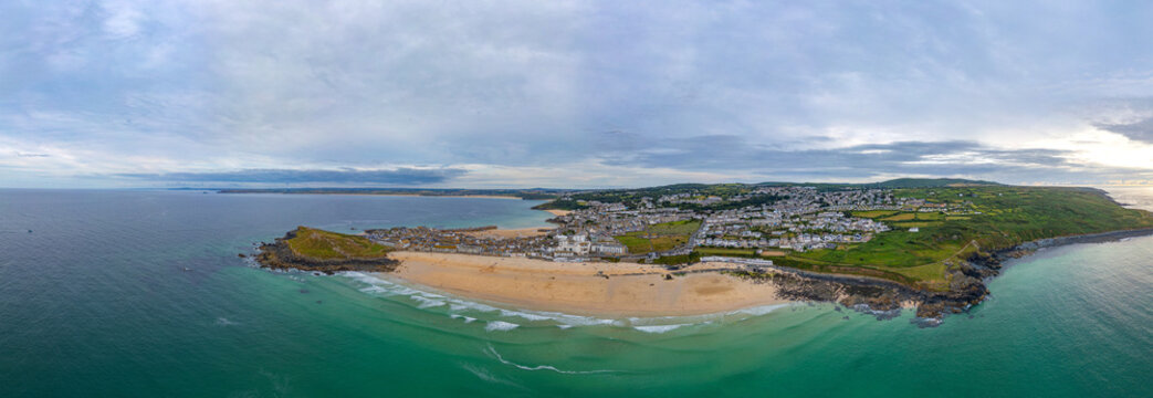 Panorama view of St.Ives in England