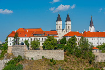 Obraz premium Veszprem castle viewed during a sunny day, Hungary