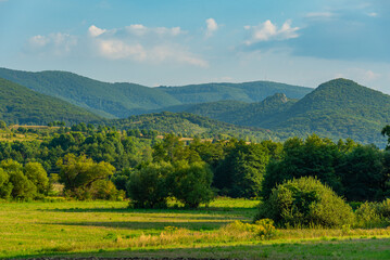 Obraz premium Summer day at Borzsony hills in Hungary