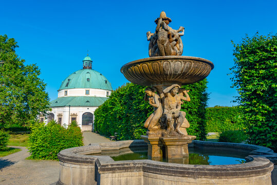 Flower garden at Kromeriz, Czech republic