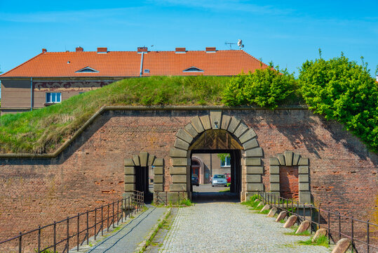 View of the Terezin fortress in Czech republic