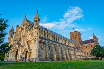 Fototapeta premium View of the St Albans Cathedral in England