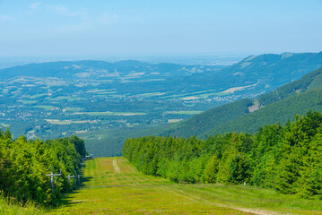 Fototapeta premium Natural landscape of Beskydy mountains in Czech republic