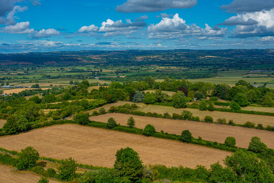 Rural countryside around Glastonbury in England