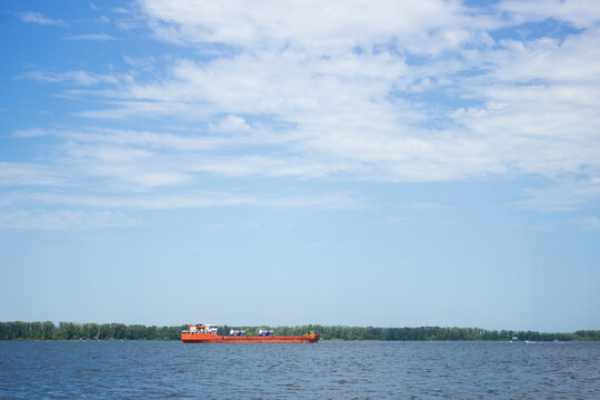 The Volga river in Samara, Russia.