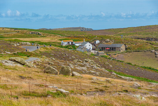 Greeb farm at Land's End in England