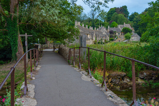 Historical houses in English town Bibury