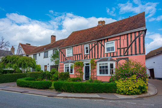 Colourful house at Lavenham in England