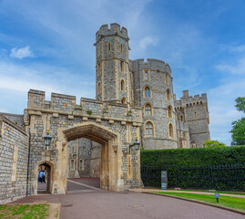 Summer day at Windsor castle in England