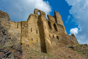 Summer day at ruins of Okor castle in Czech republic © dudlajzov