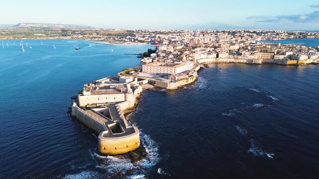 Syracuse old medieval town, Sicily Italy