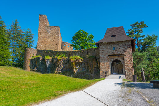 Summer day at Velhartice castle in Czech republic