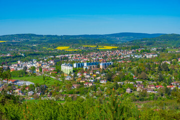 Obraz premium Panorama view of Turnov in Czech republic