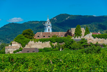 Fototapeta premium Cityscape of Durnstein village at Wachau valley in Austria