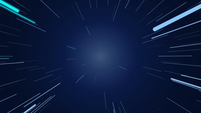 Hyperspace Jump Through Universe With Speed Of Light