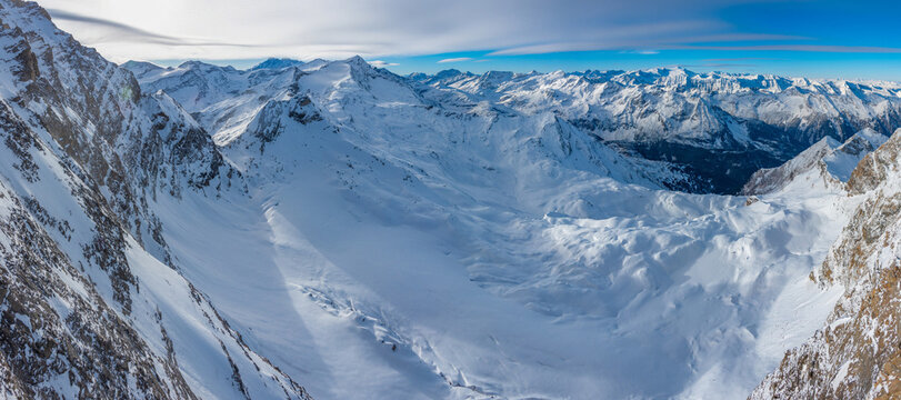 Glacier at Hohe Tauern national park near Kaprun, Austria
