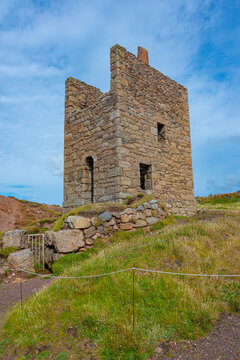 Ruins of bottalack mine in England