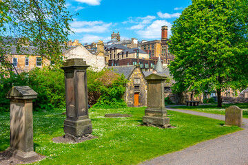 Fototapeta premium Greyfriars Kirkyard Cemetery in Edinburgh, Scotland
