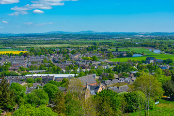Obraz premium Panorama view of Stirling town in Scotland