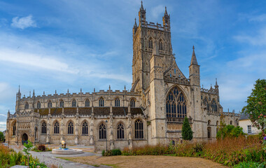 Obraz premium Panorama view of Gloucester cathedral in England