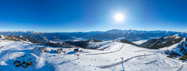 Hotel at Schmittenhohe ski resort in Austria © dudlajzov