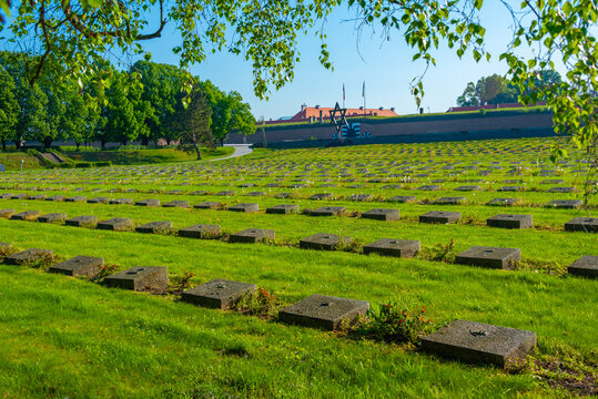 Cemetery of holocaust victims in Terezin, Czech republic