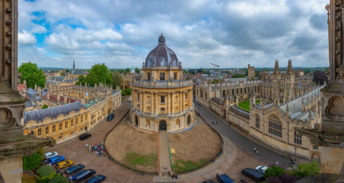 View of Radcliffe Camera in Oxford, England