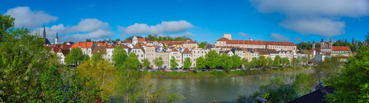Panorama view of Austrian town Steyr