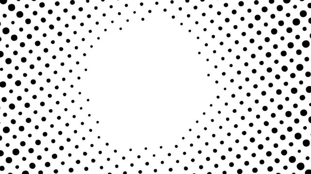 Abstract Rotating Halftone Dot Pattern Video Background